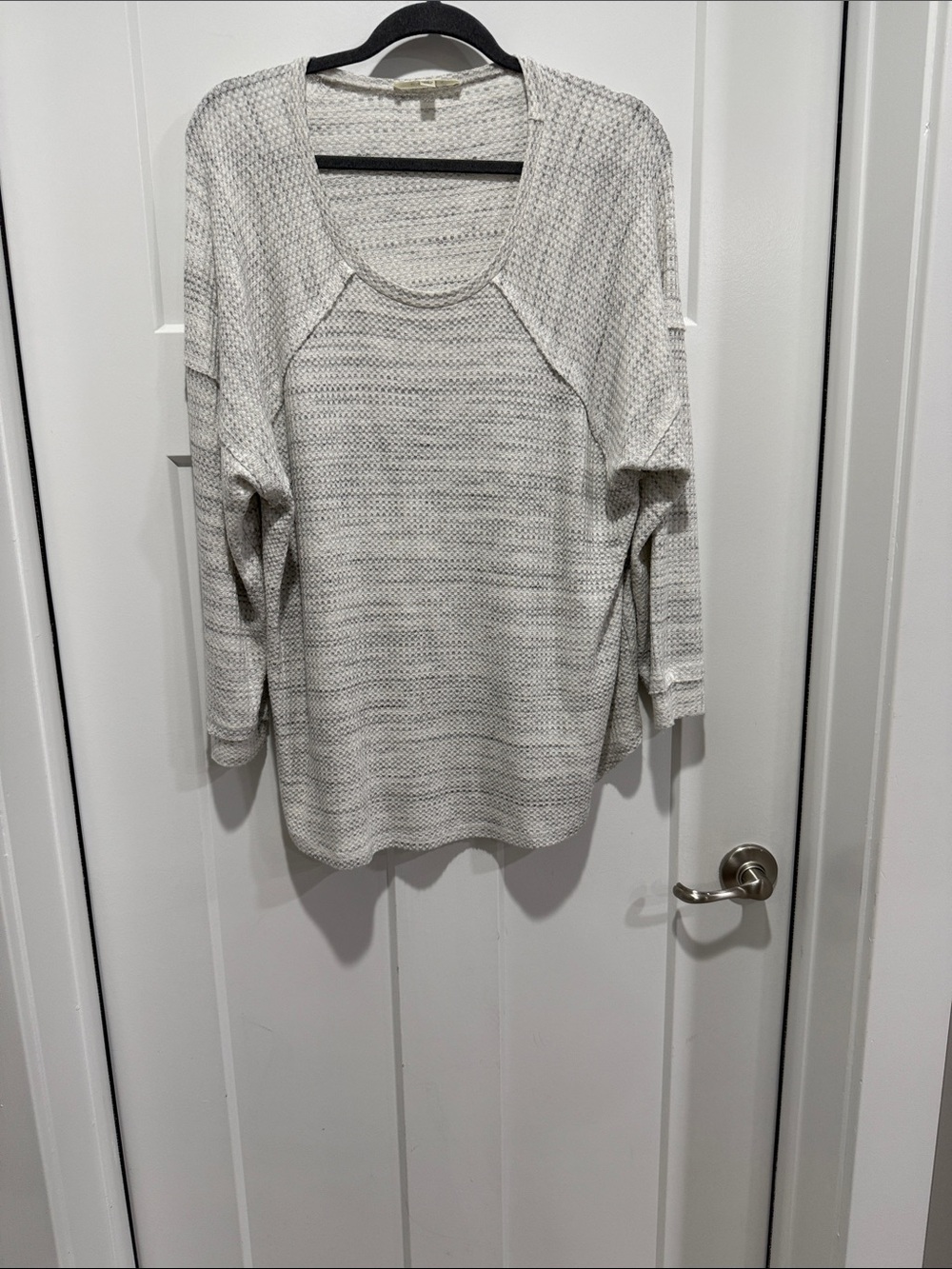 Cyrus Light Gray Knit Tunic Sweater